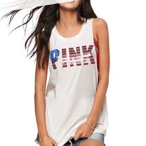 Pink Victoria’s Secret bling top NWT